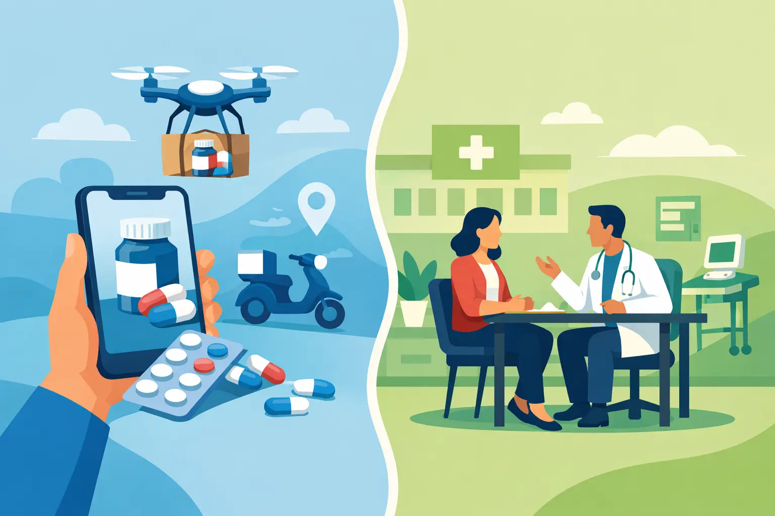 Pill Delivery or Clinic Visit: Which Fits?